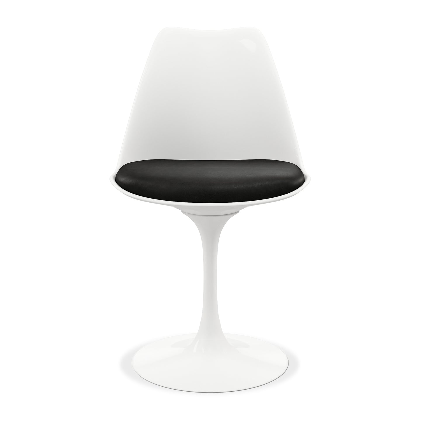 Tulip 40" Marble Dining Table & Chairs Set, Black
