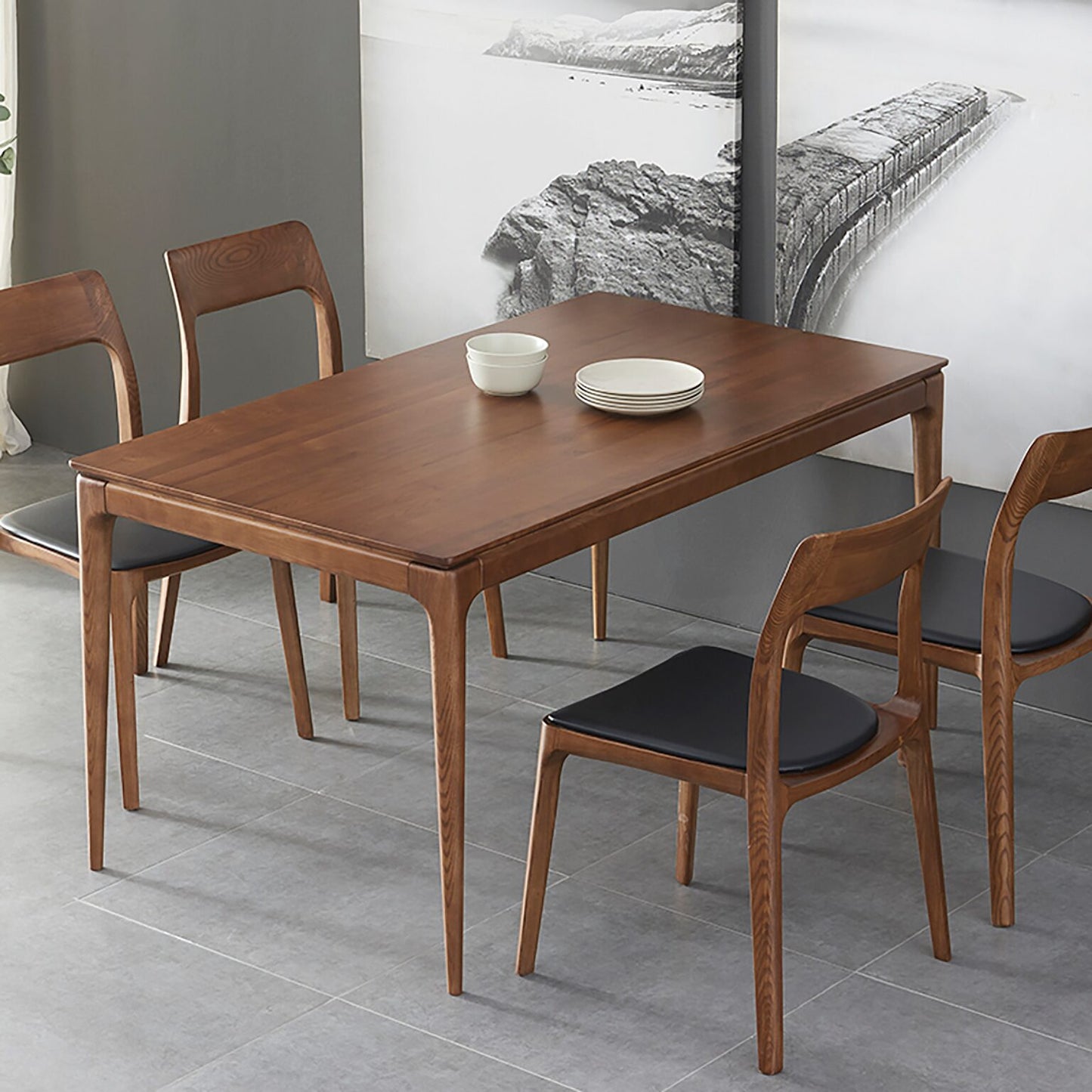 H Dining Table & Chairs Set 5ft