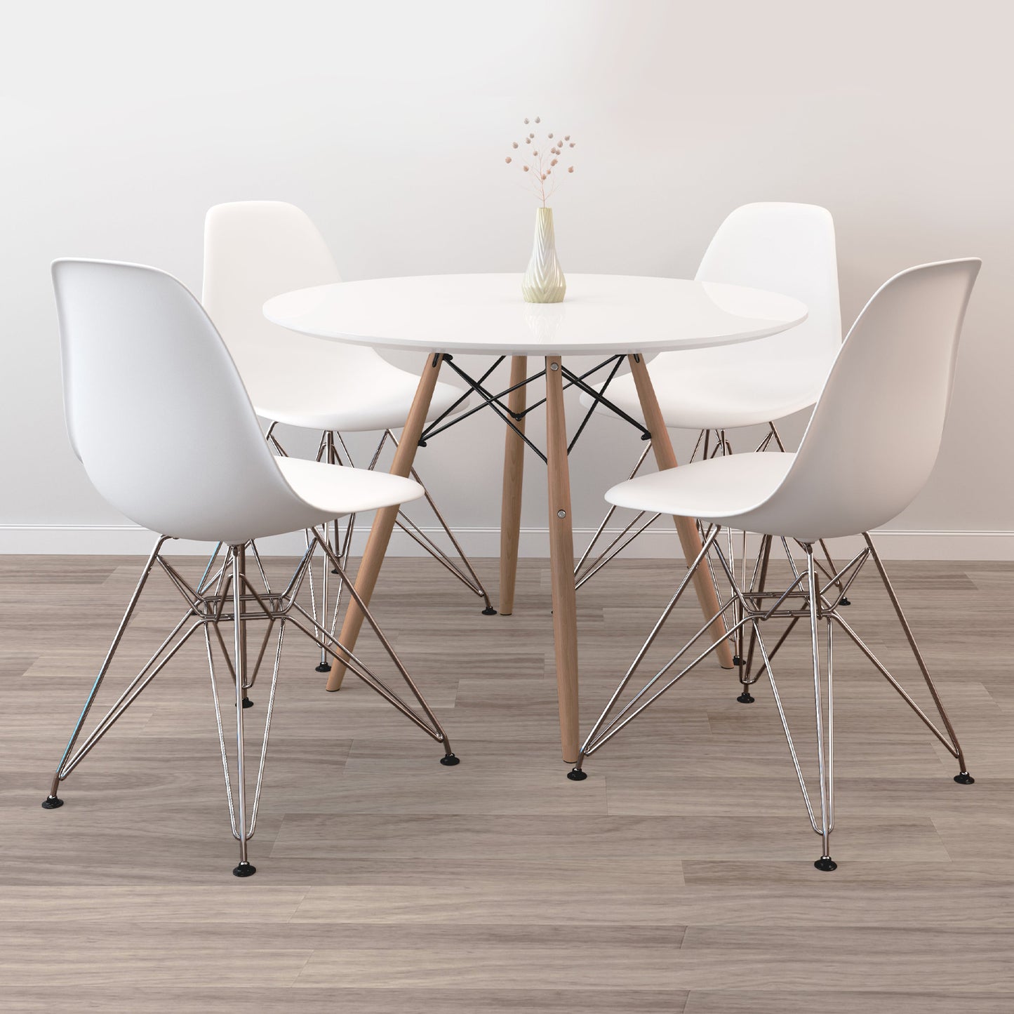 Eiffel Table Set, Steel Legs