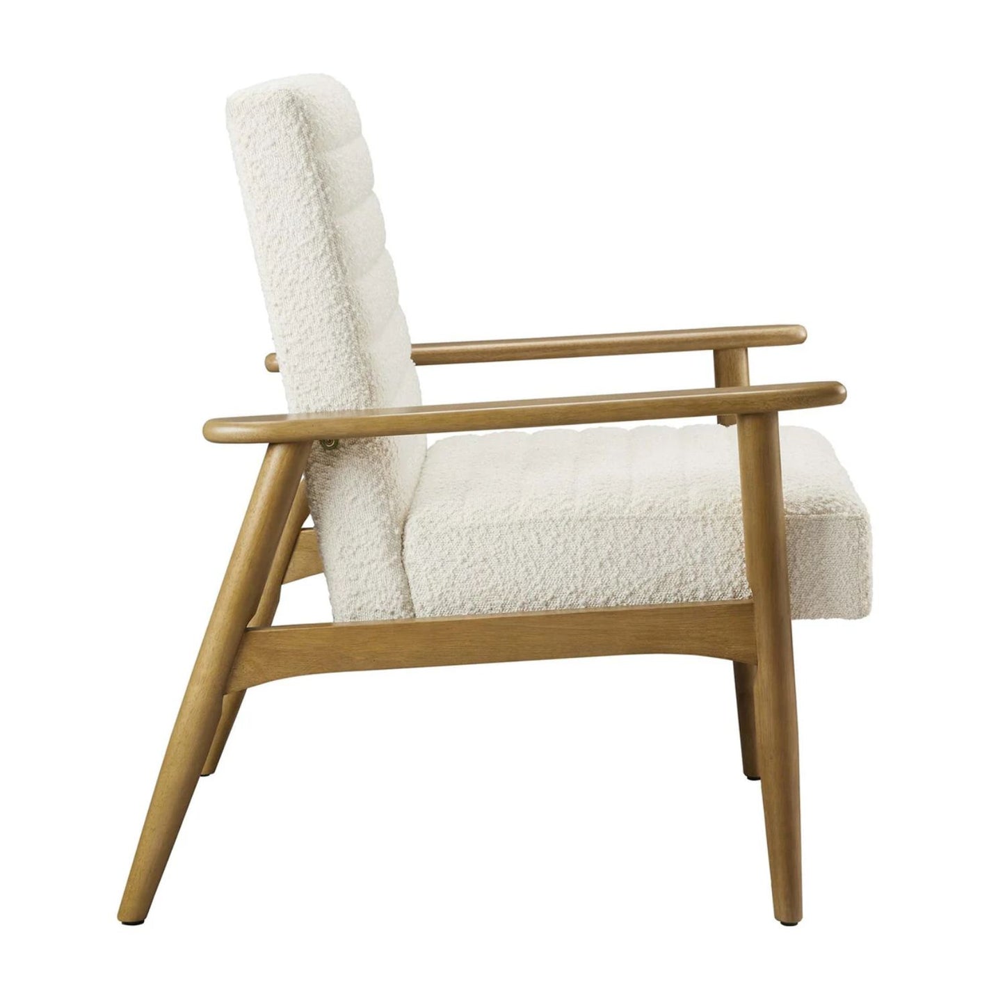 Zain Boucle Lounge Chair, Ivory