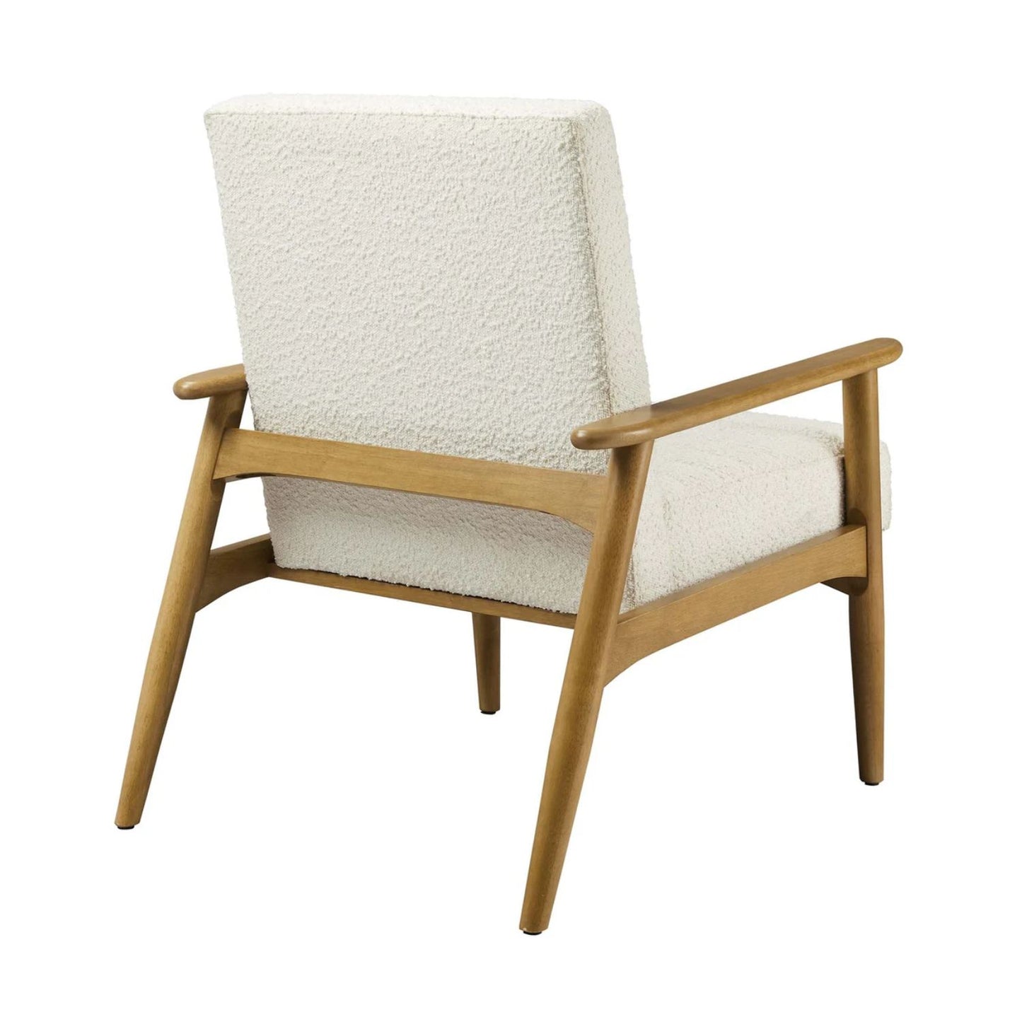Zain Boucle Lounge Chair, Ivory
