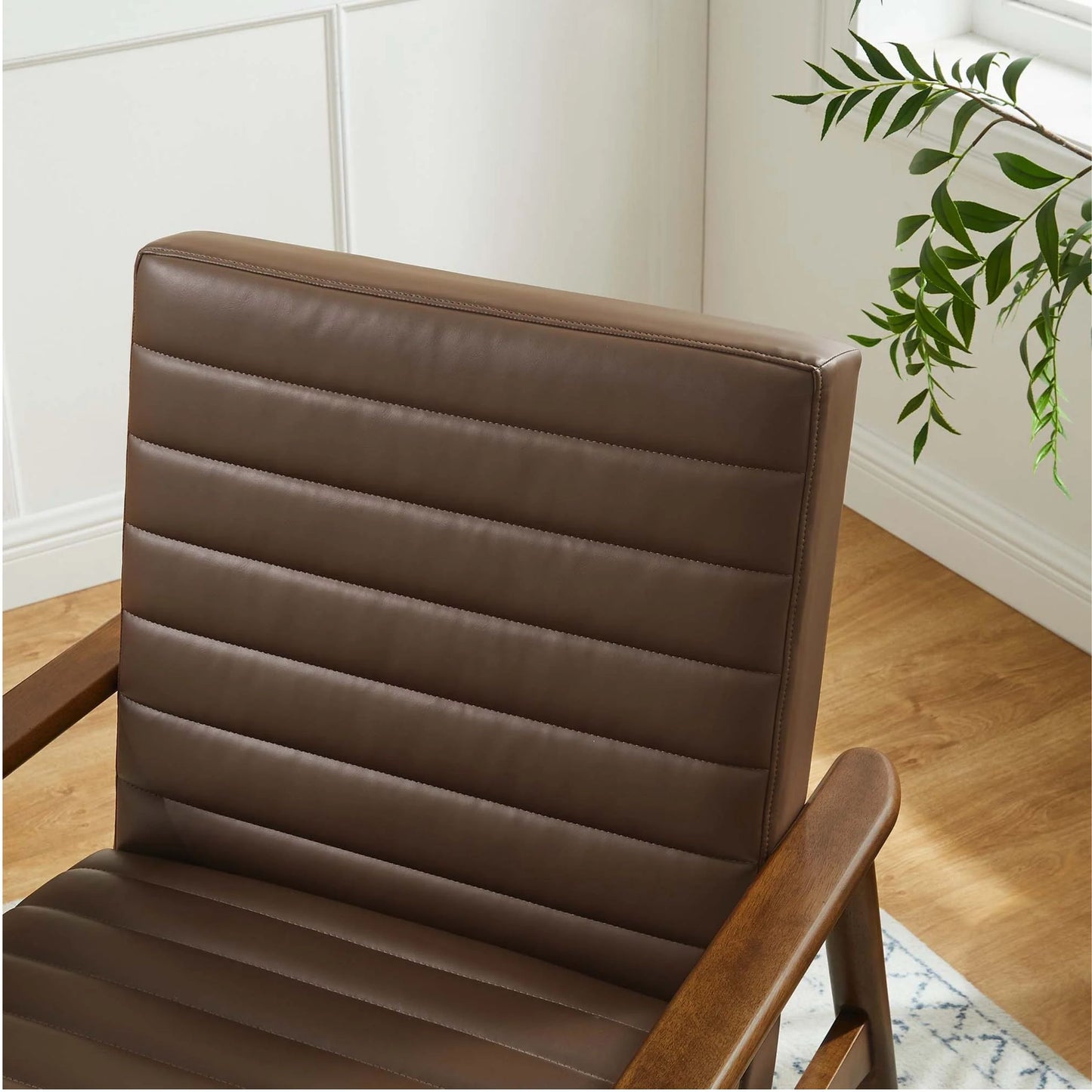 Zain Lounge Chair, Brown