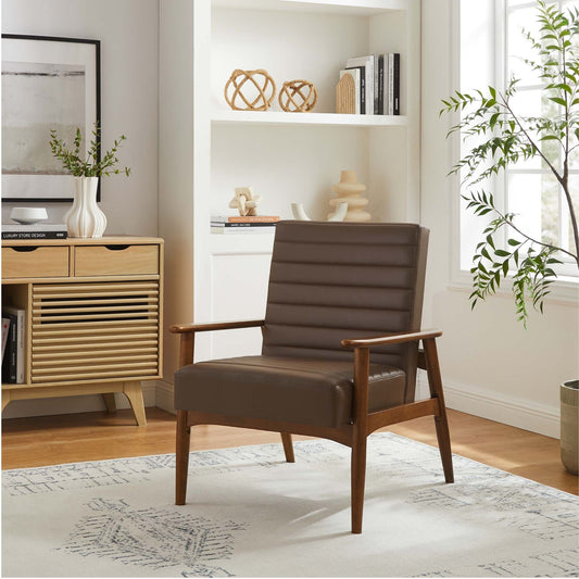 Zain Lounge Chair, Brown