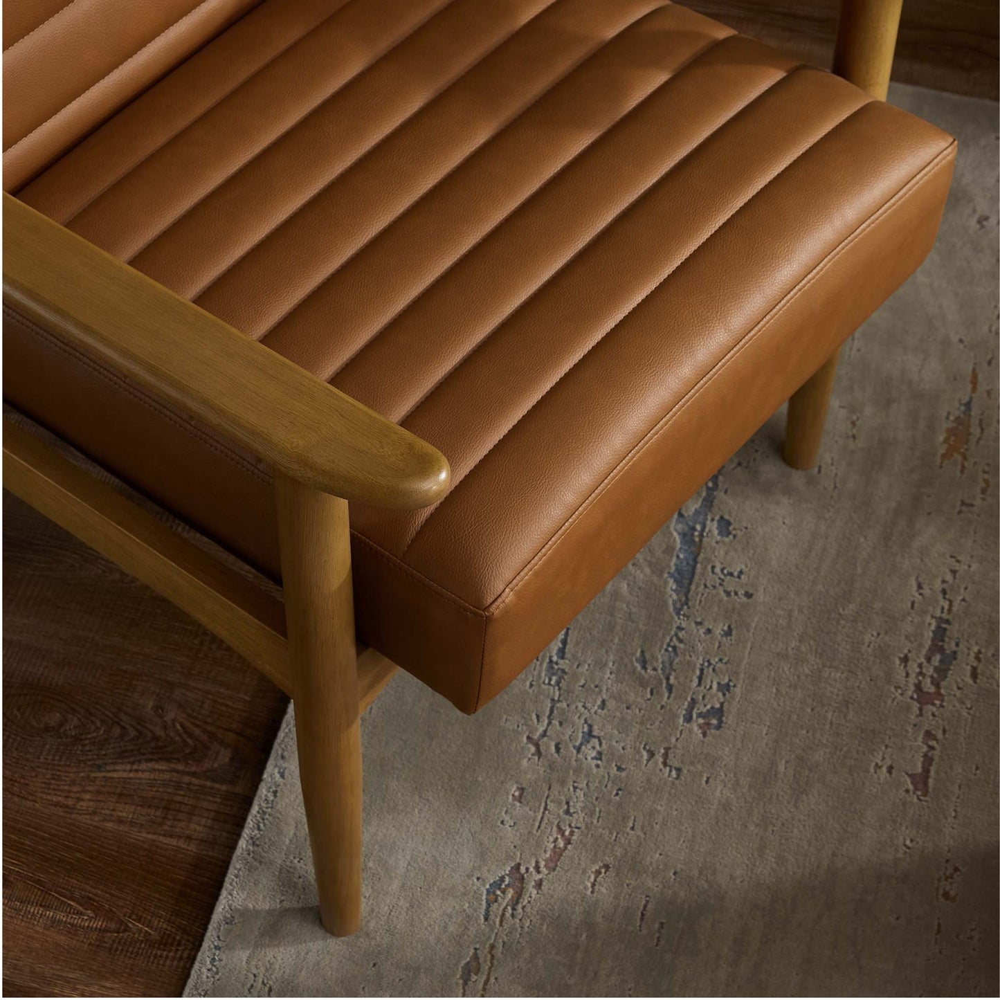 Zain Lounge Chair, Tan