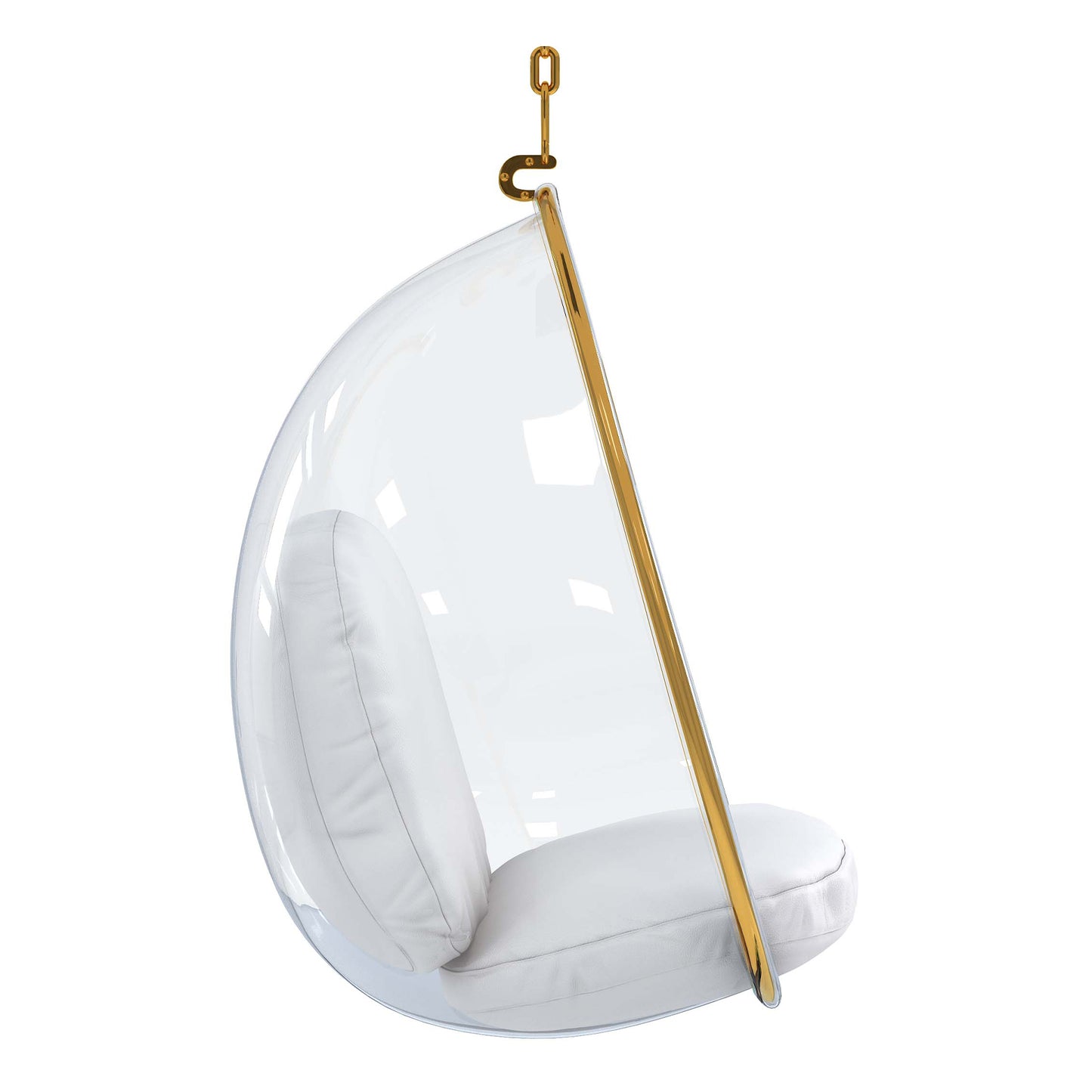 Scoop Hanging Chair, Gold