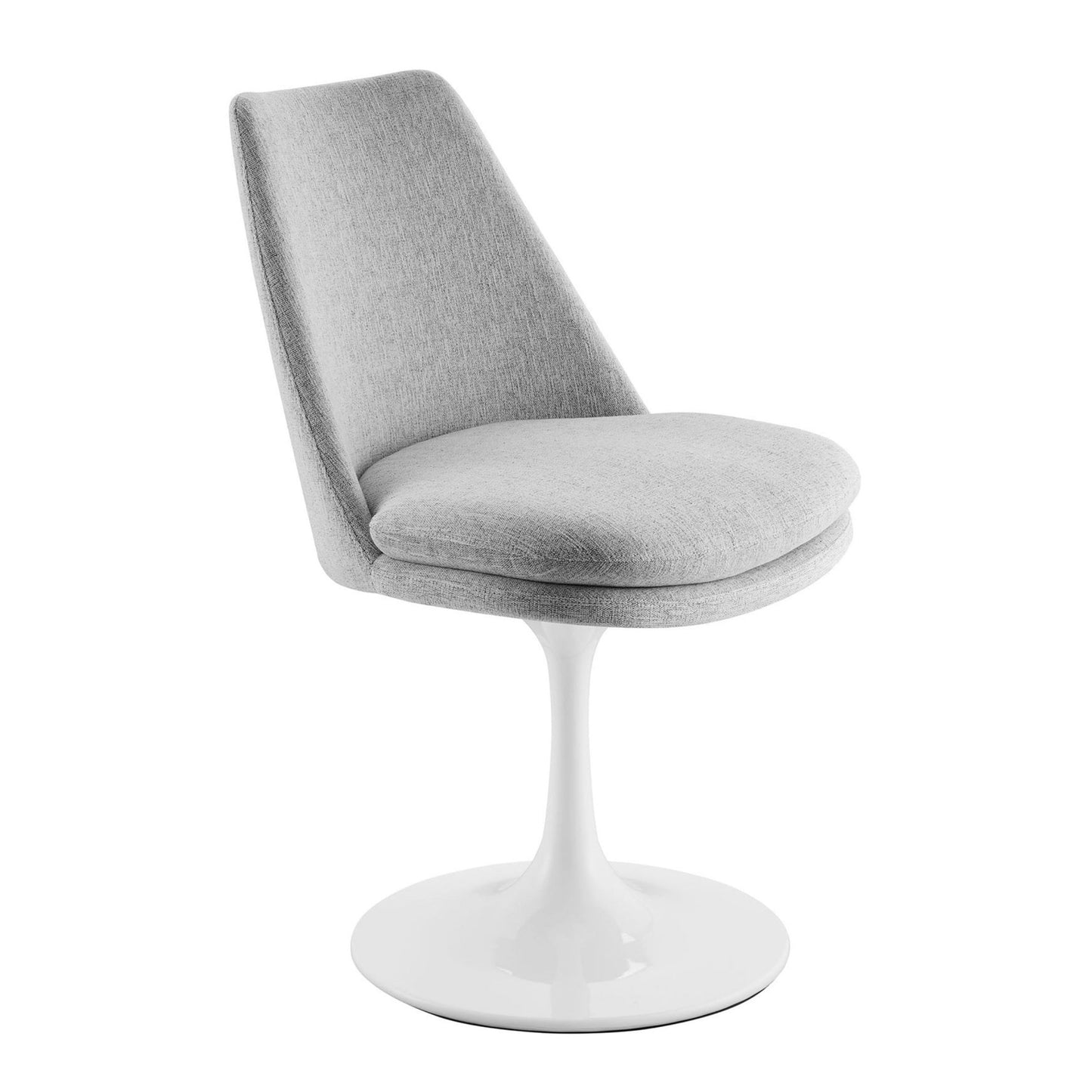 Rose Swivel Side Chair, Light Gray