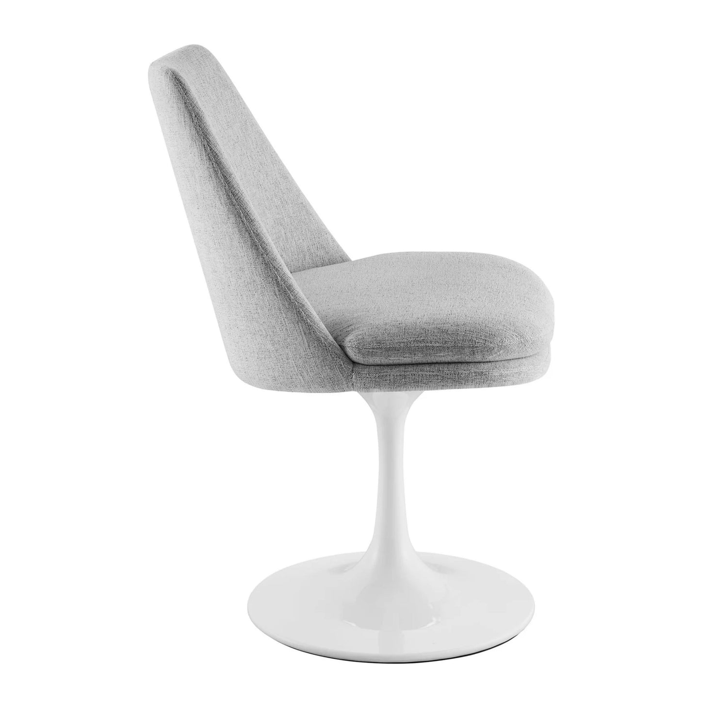 Rose Swivel Side Chair, Light Gray