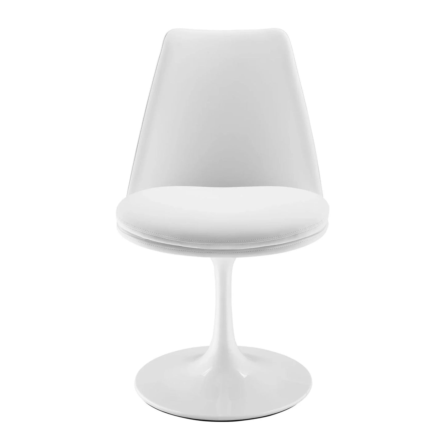 Rose Swivel Side Chair, White
