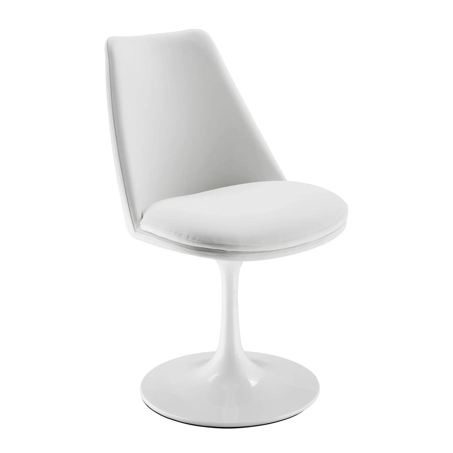 Rose Swivel Side Chair, White