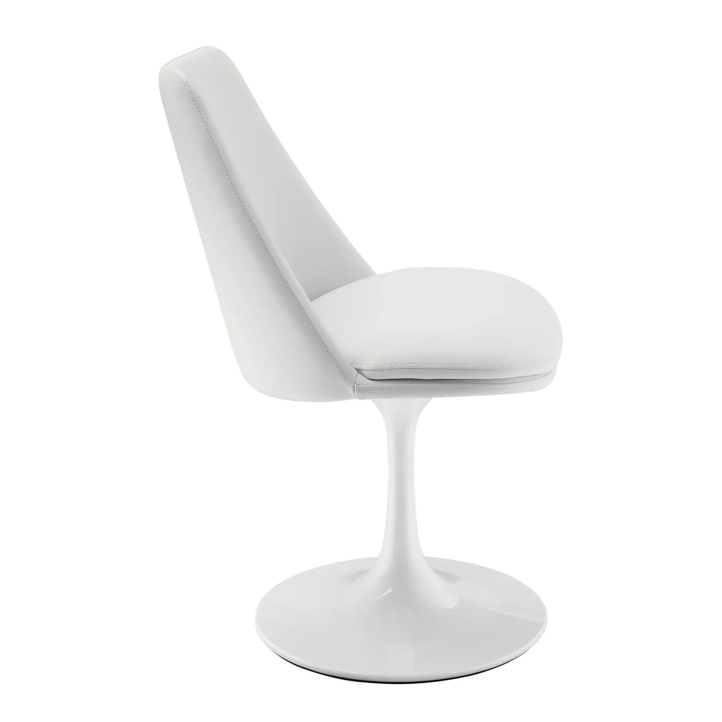 Rose Swivel Side Chair, White