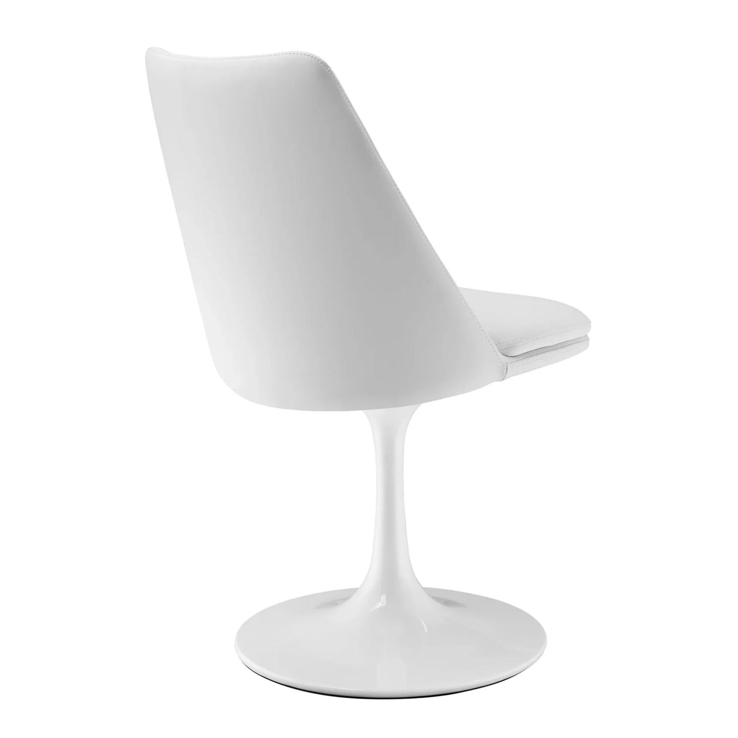Rose Swivel Side Chair, White