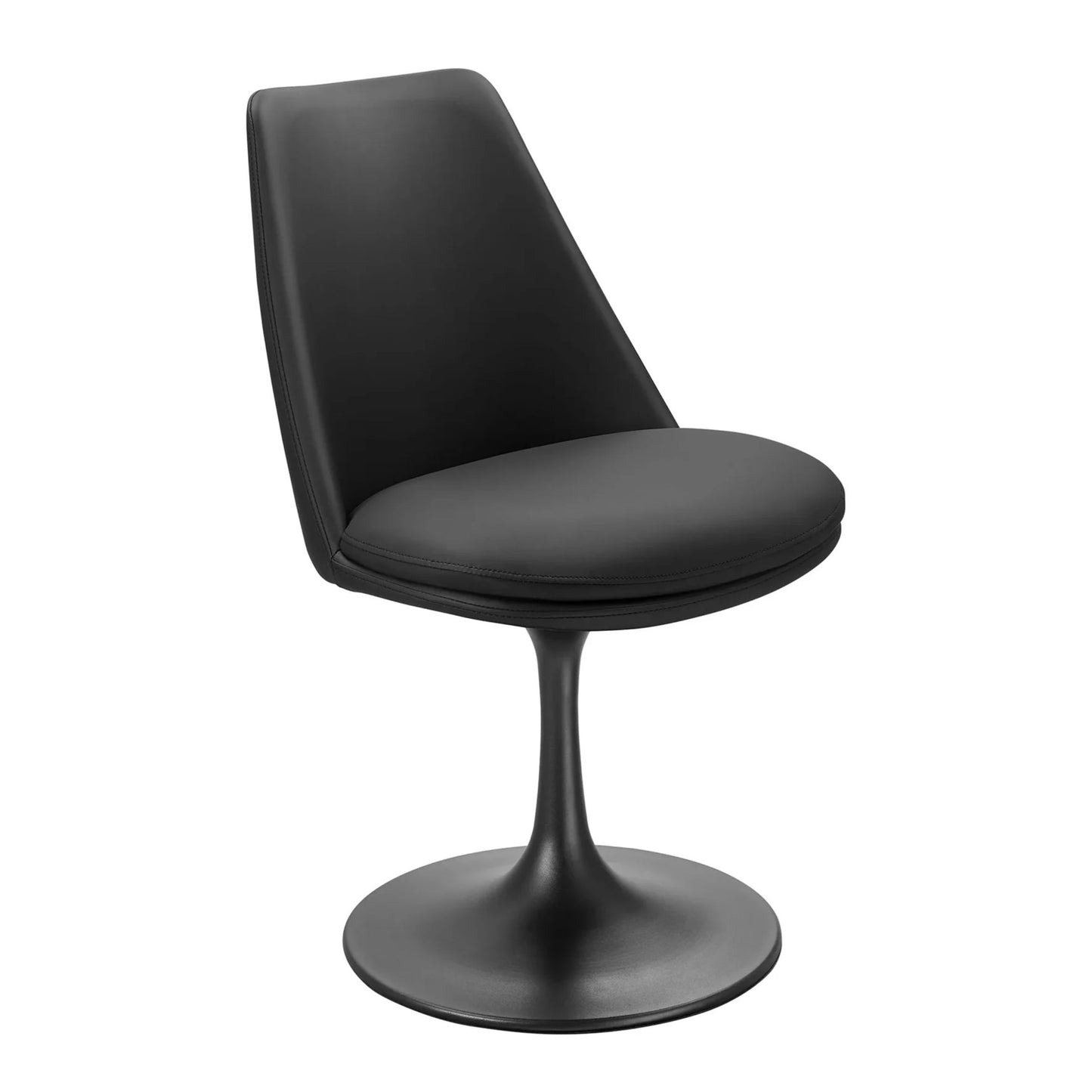 Rose Swivel Side Chair, Black