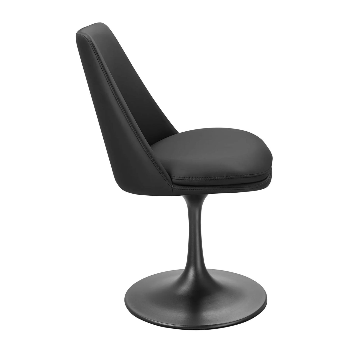 Rose Swivel Side Chair, Black