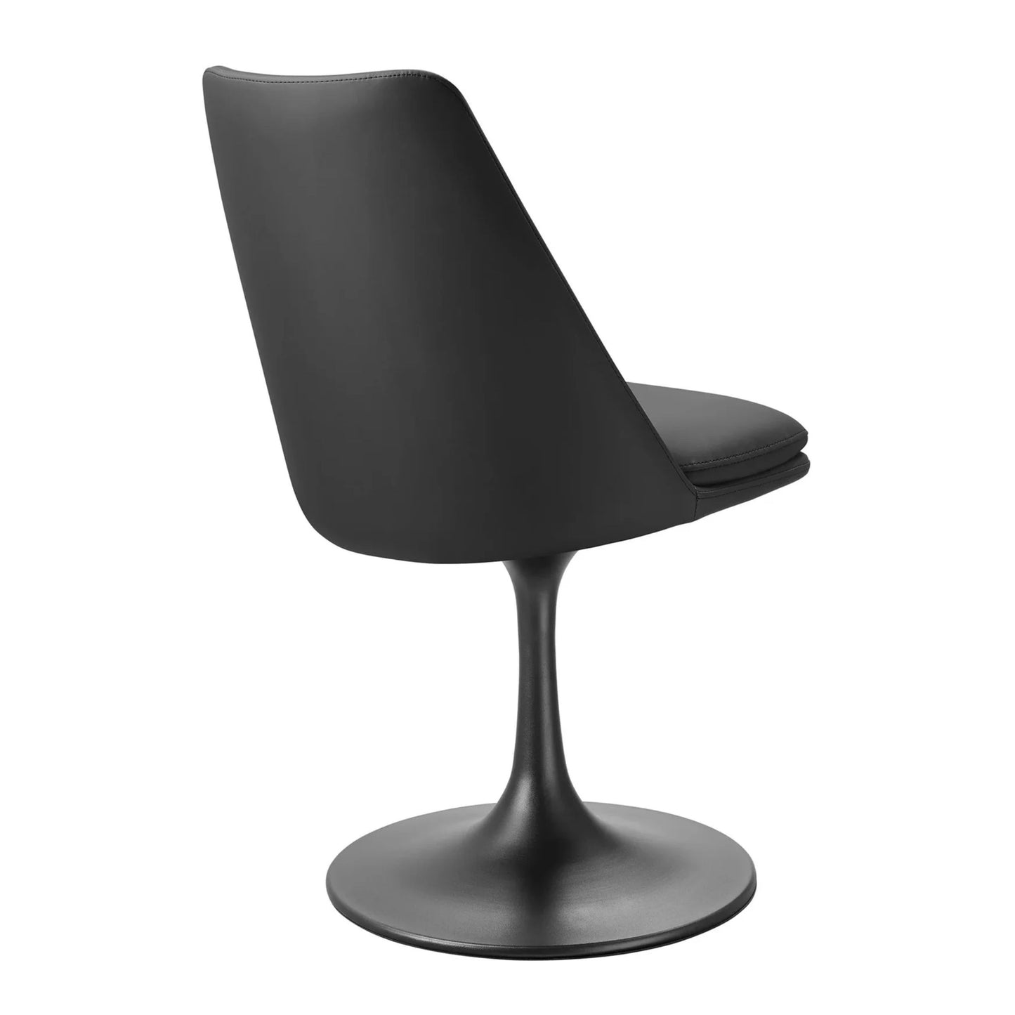 Rose Swivel Side Chair, Black