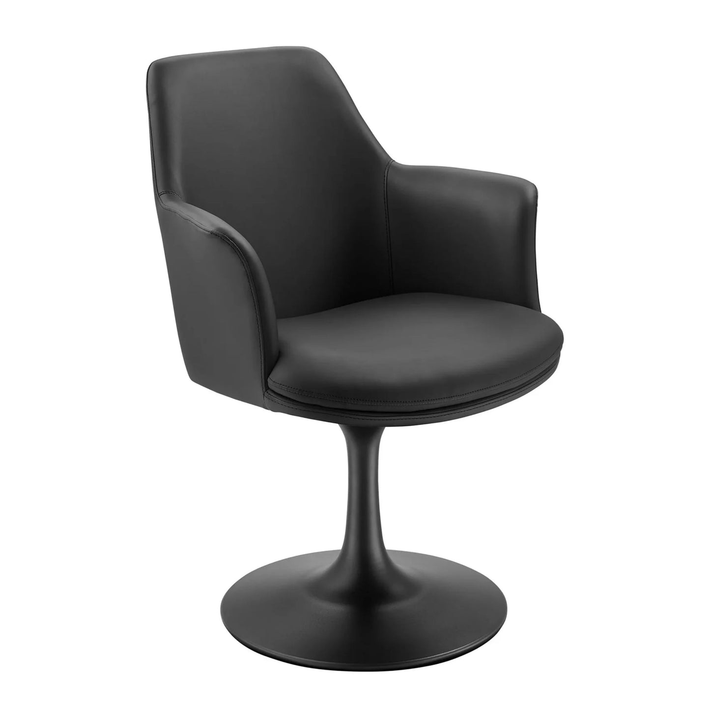 Rose Swivel Armchair, Black