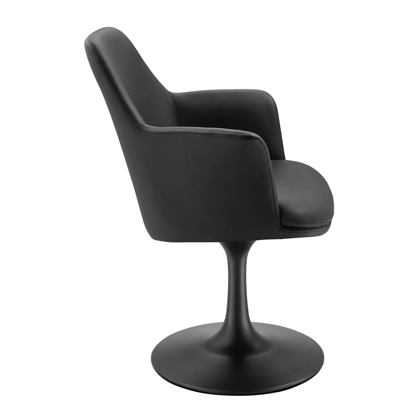 Rose Swivel Armchair, Black