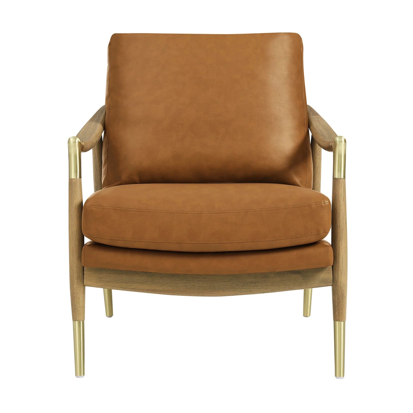 Rollins Leather Armchair, Tan