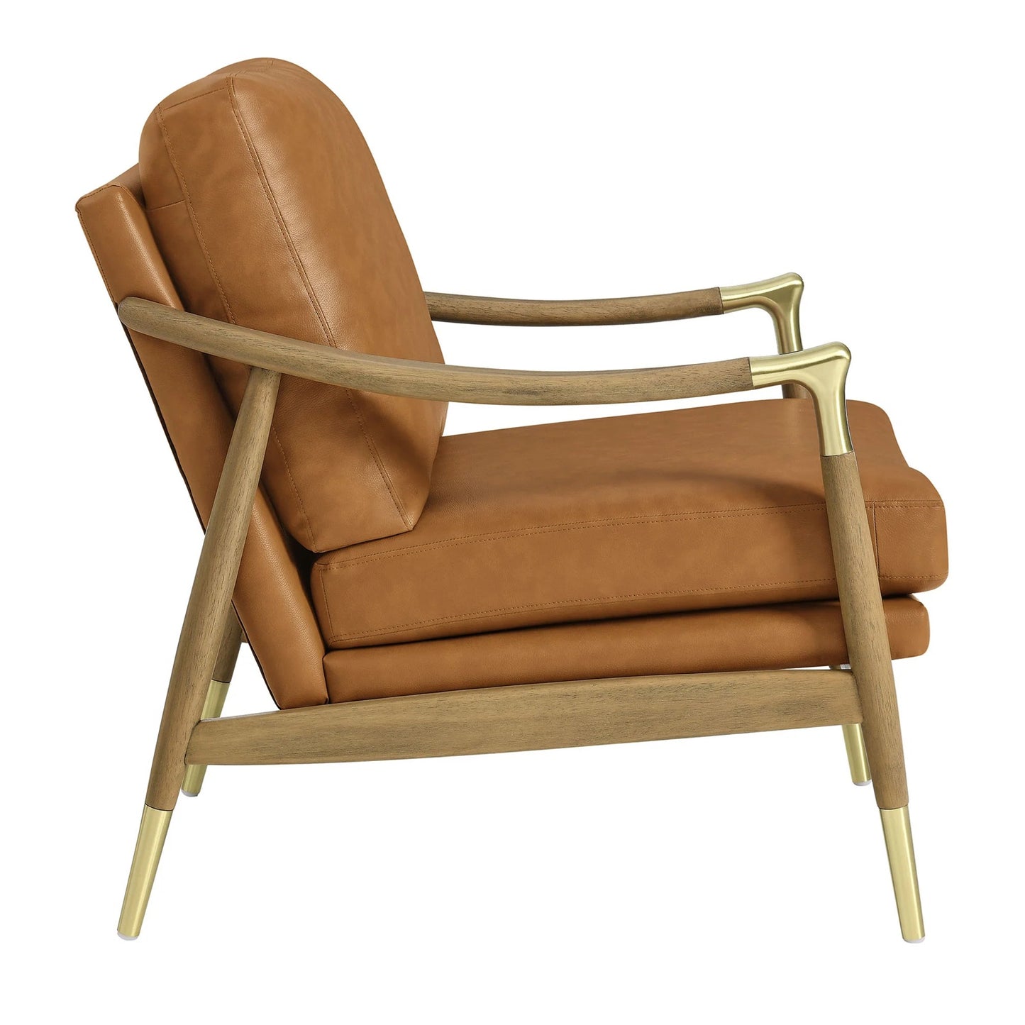 Rollins Leather Armchair, Tan