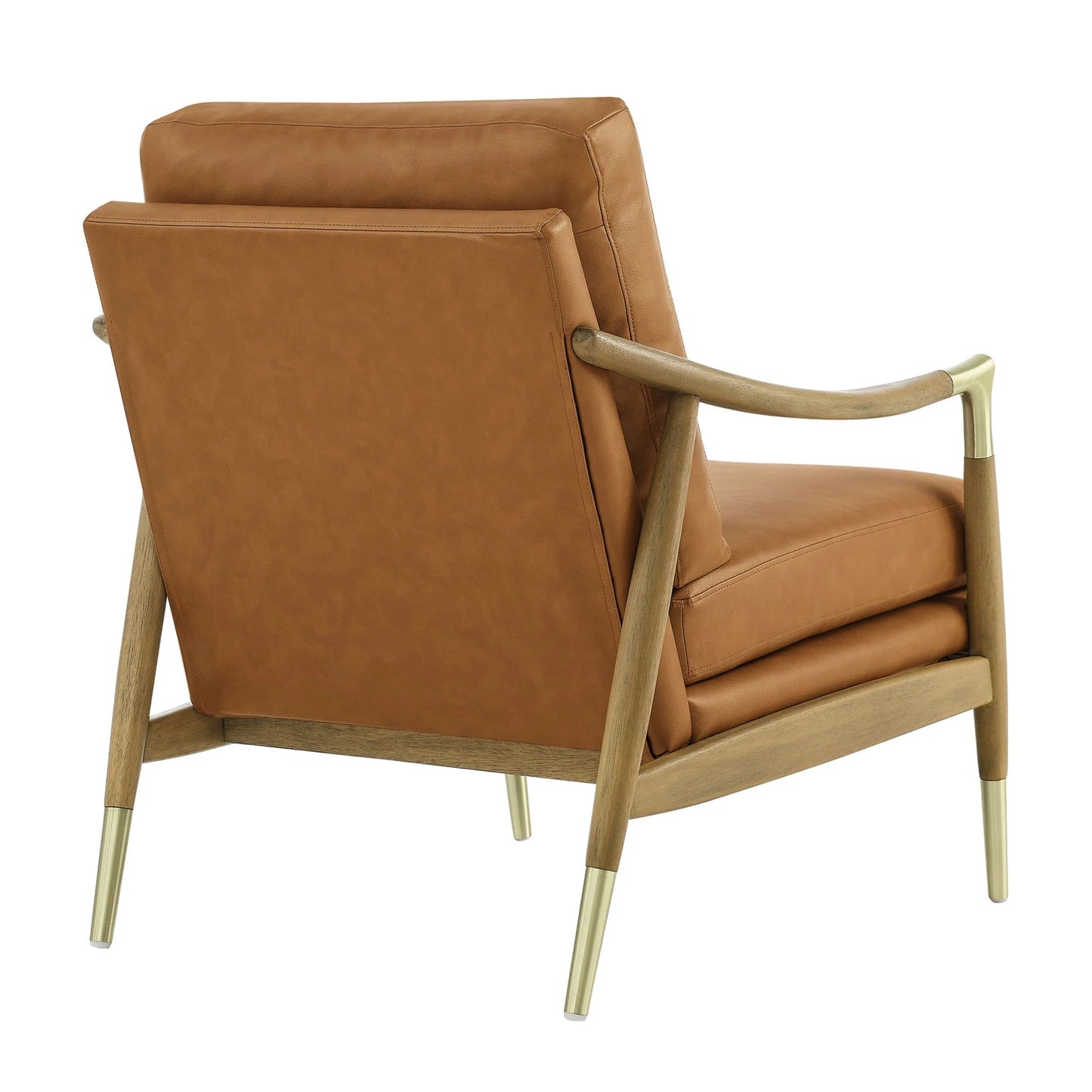 Rollins Leather Armchair, Tan