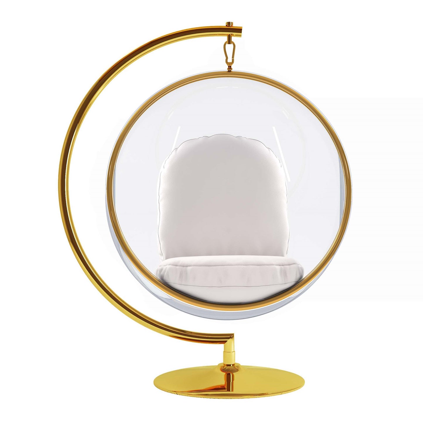 Hanging Bubble Chair With Stand, Gold Special Edition