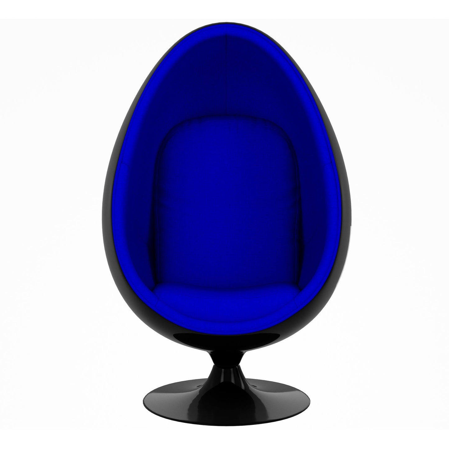Easter Egg Chair, Black and Blue