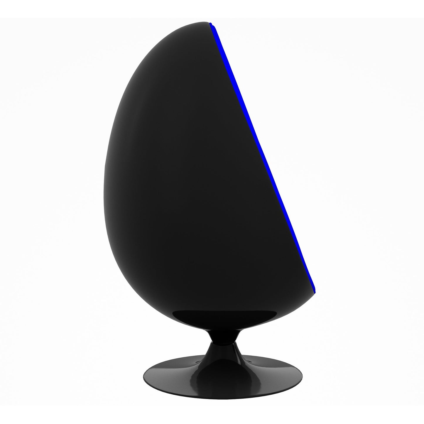 Easter Egg Chair, Black and Blue