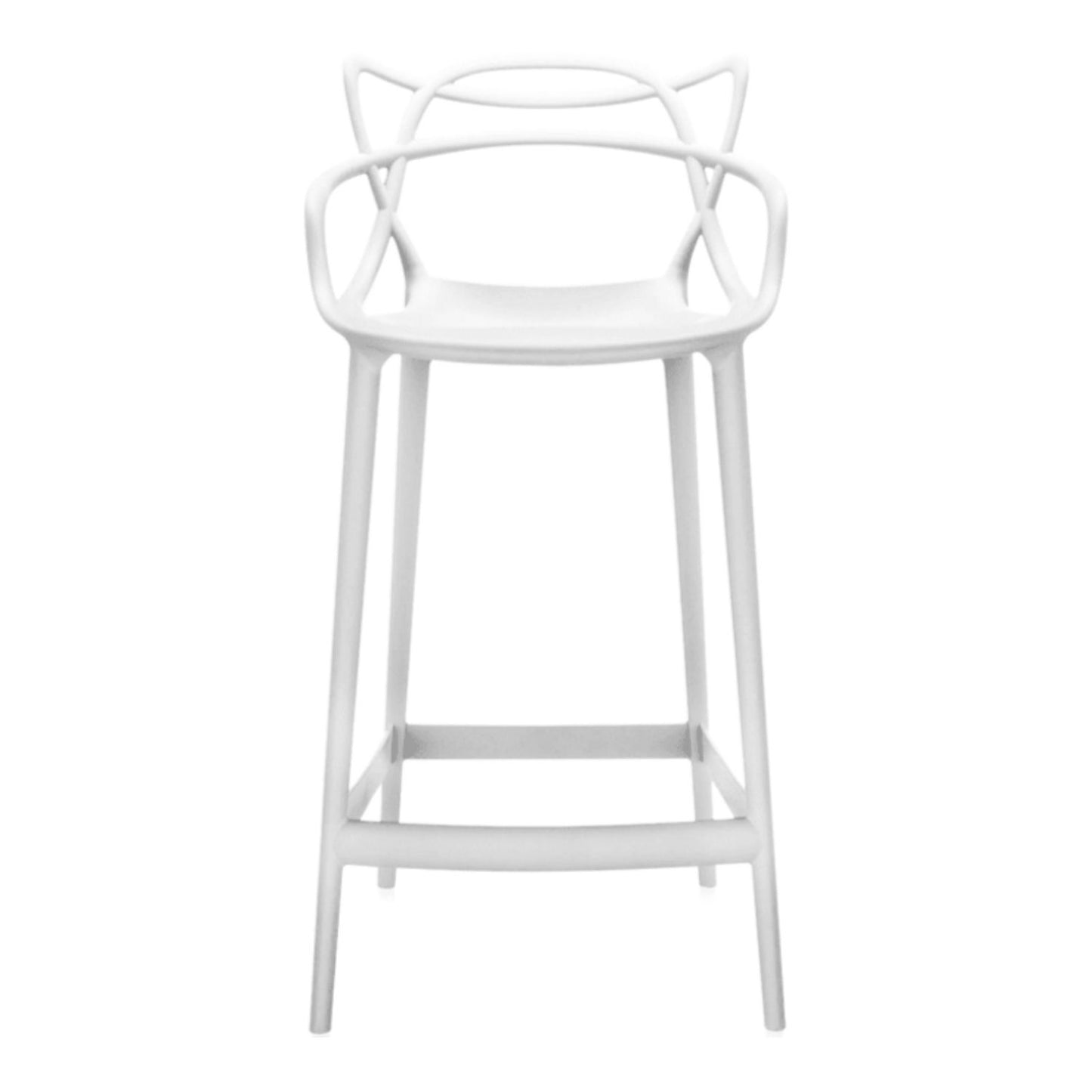 Master Bar Stool, White