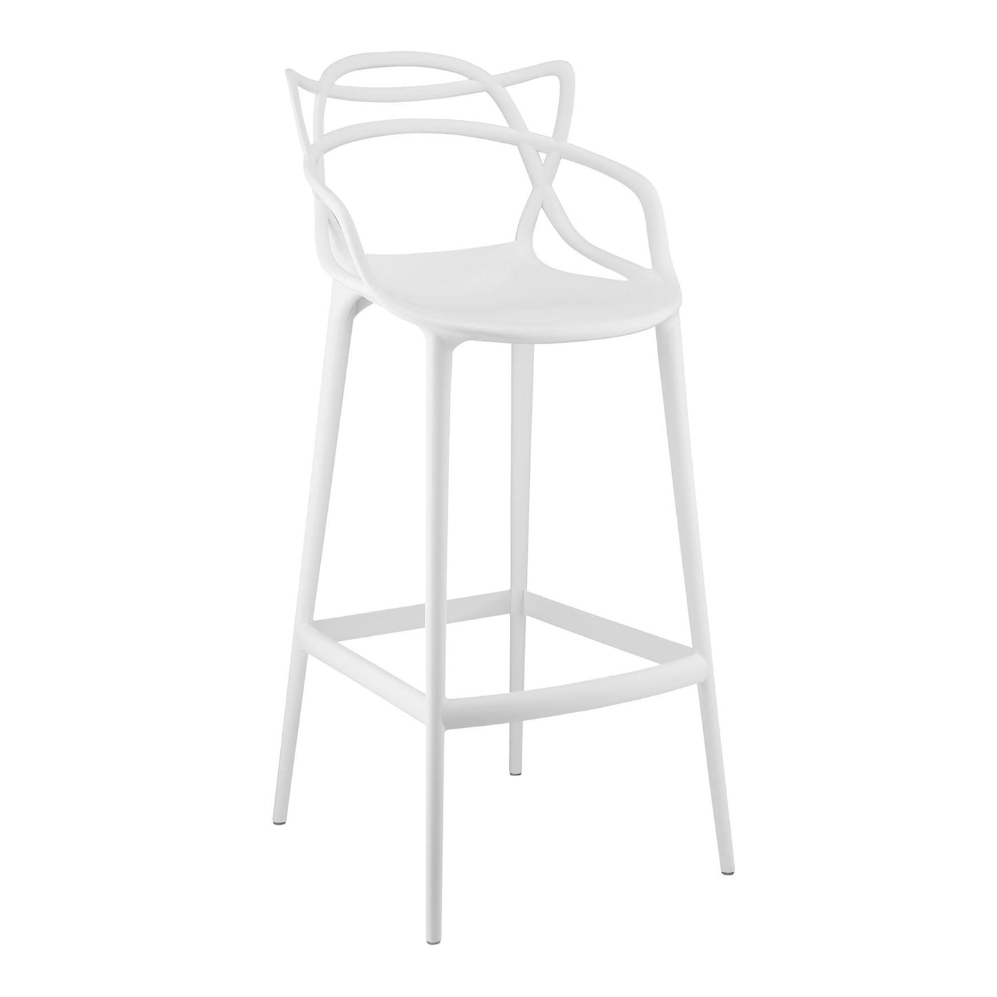 Master Bar Stool, White