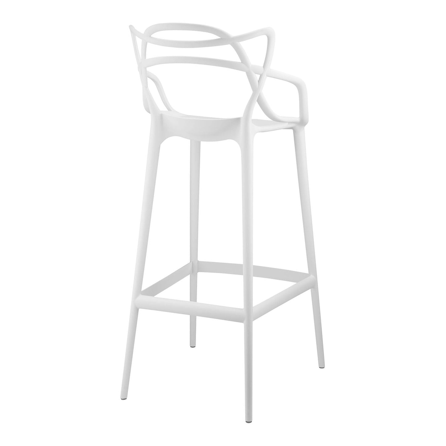 Master Bar Stool, White