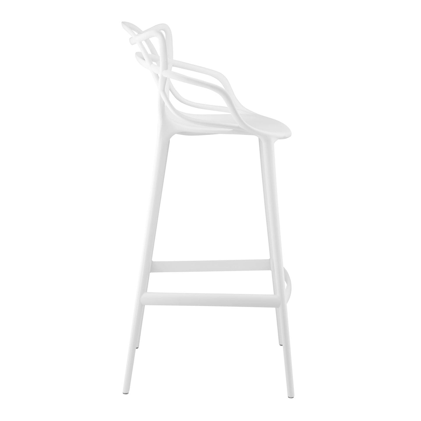 Master Bar Stool, White