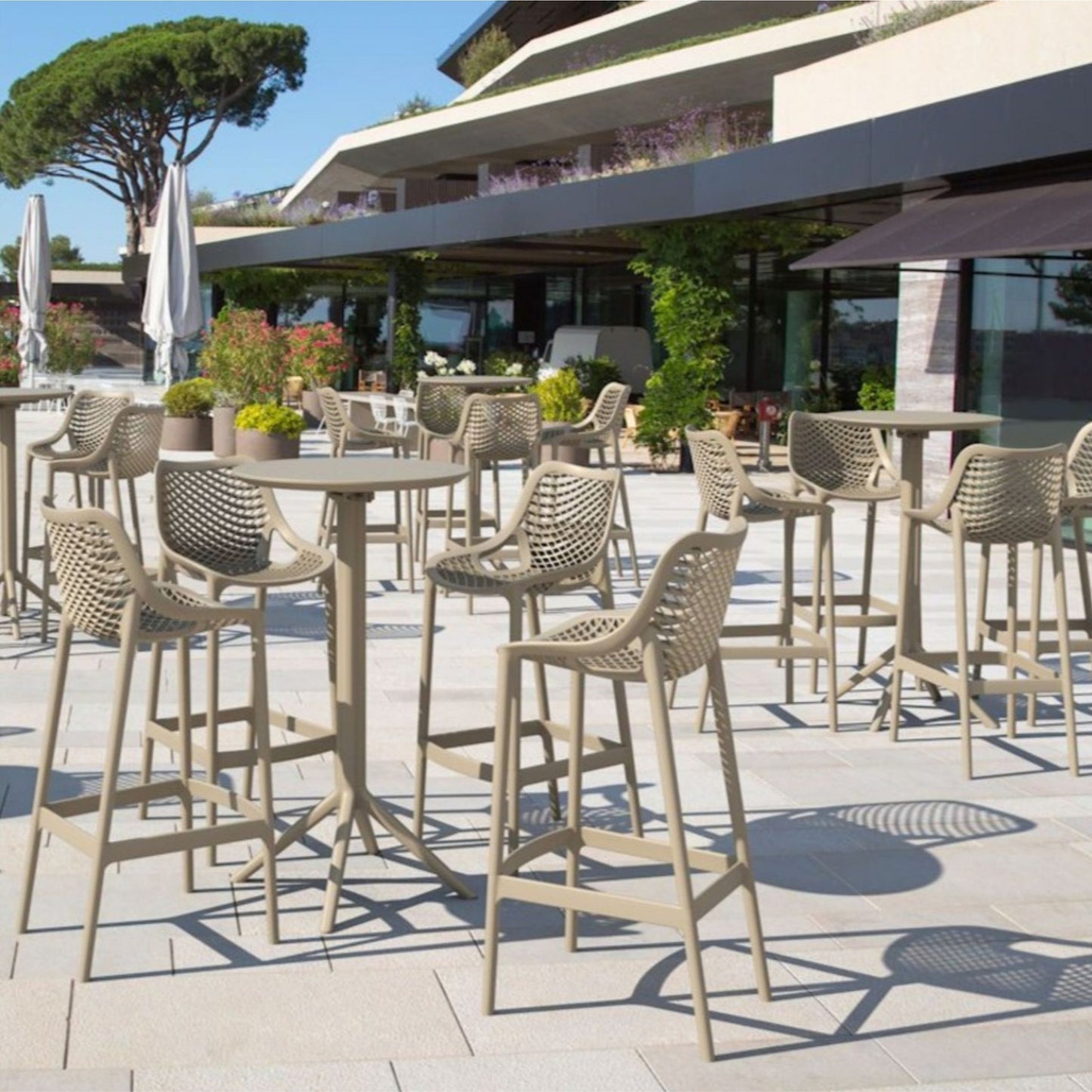 Nami Bar Stool, Taupe