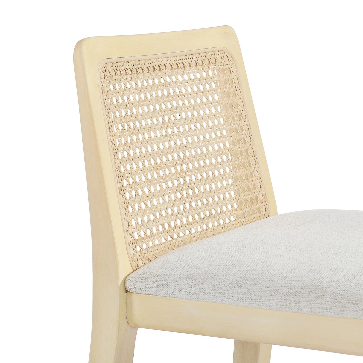 Mona Fabric Bar Stool, Natural