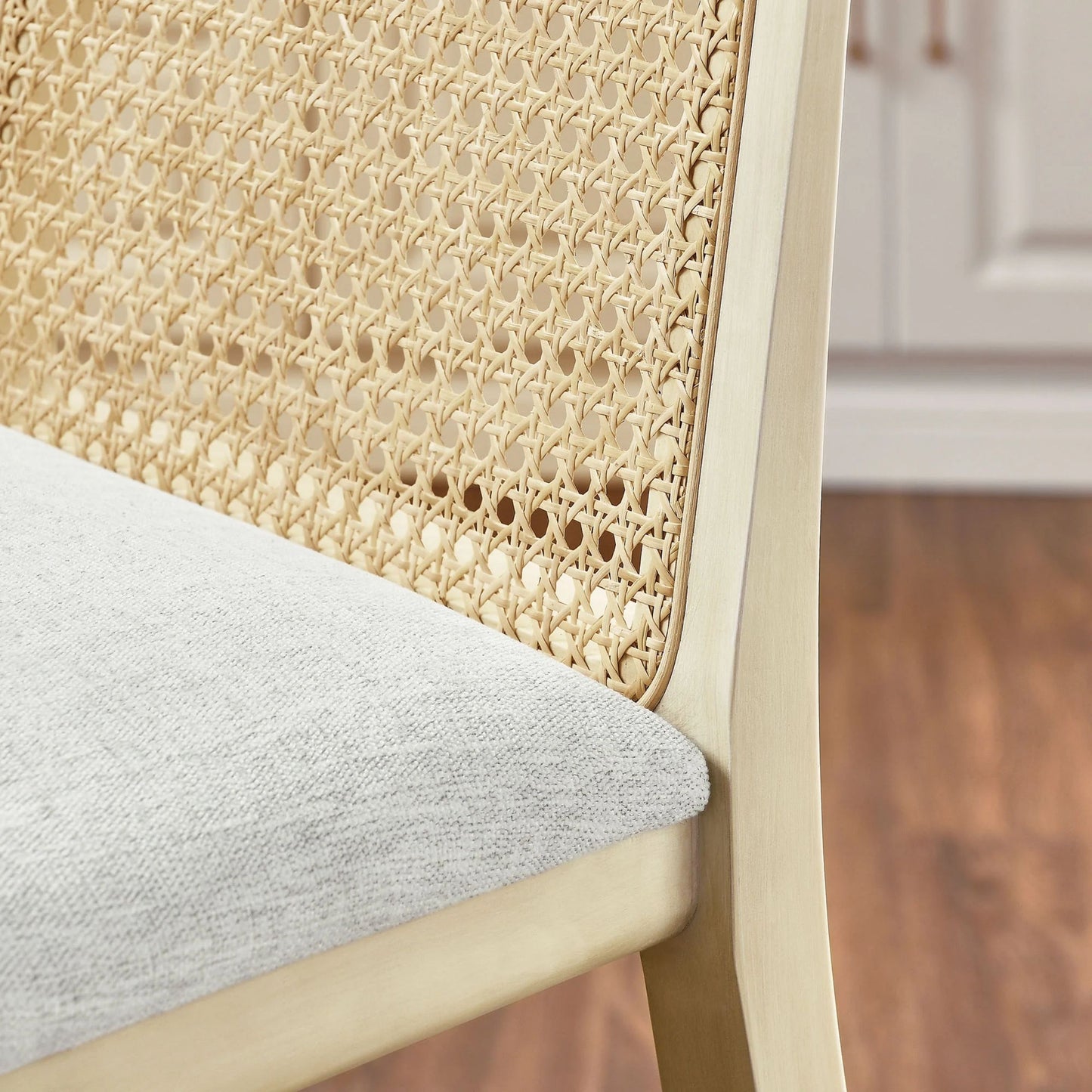 Mona Fabric Bar Stool, Natural