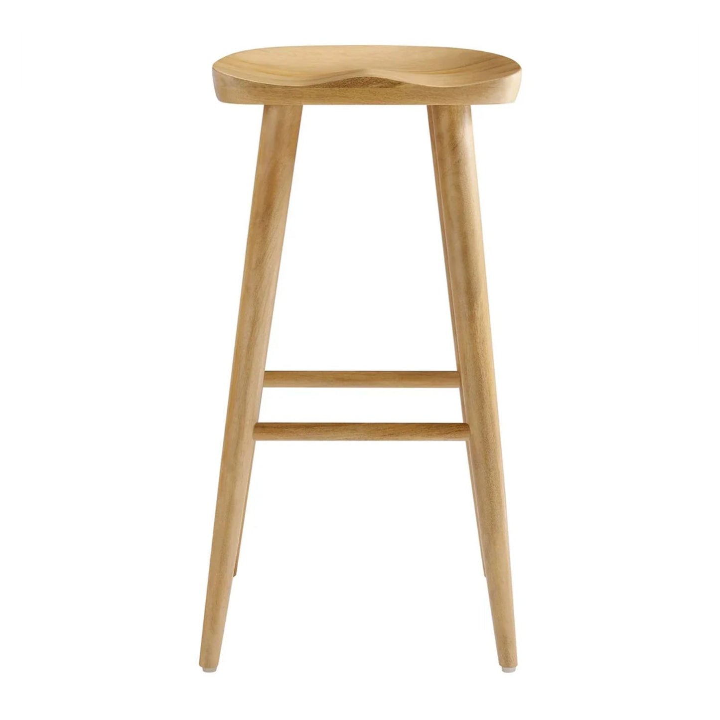 Luca Wooden Bar Stool, Natural