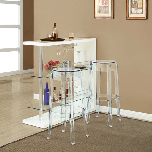 Ghost Bar Stool, Clear