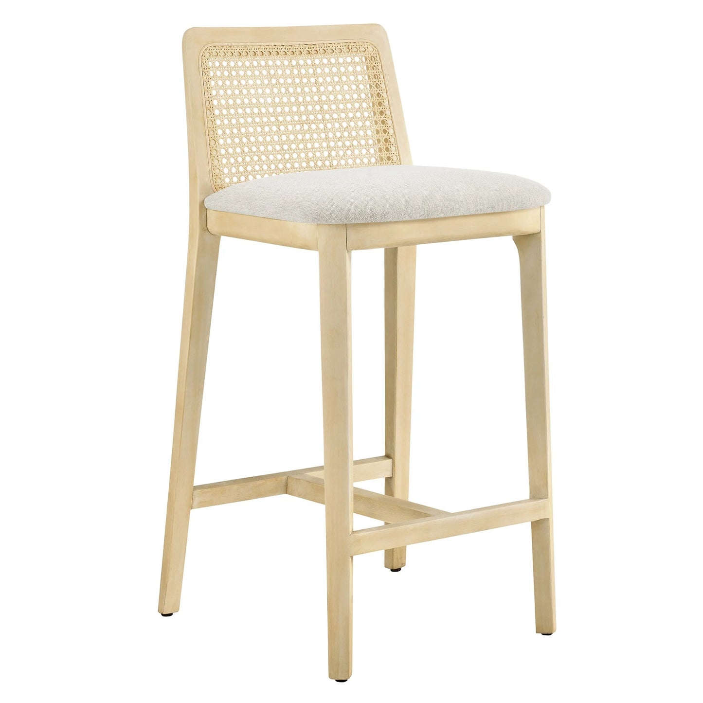 Mona Fabric Counter Stool, Natural