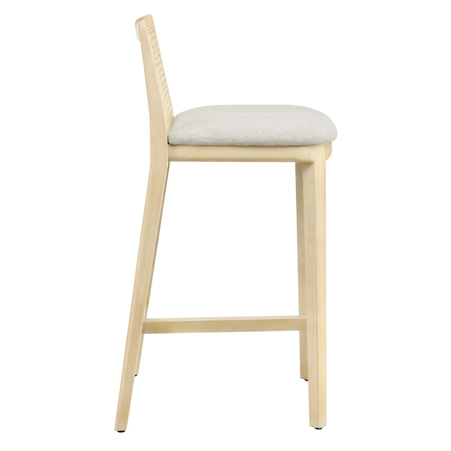 Mona Fabric Counter Stool, Natural