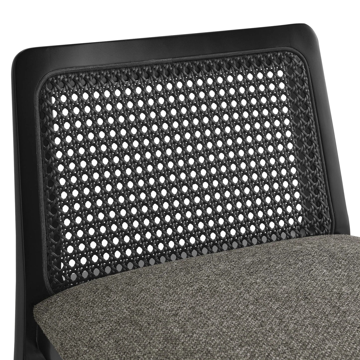 Mona Fabric Counter Stool, Black