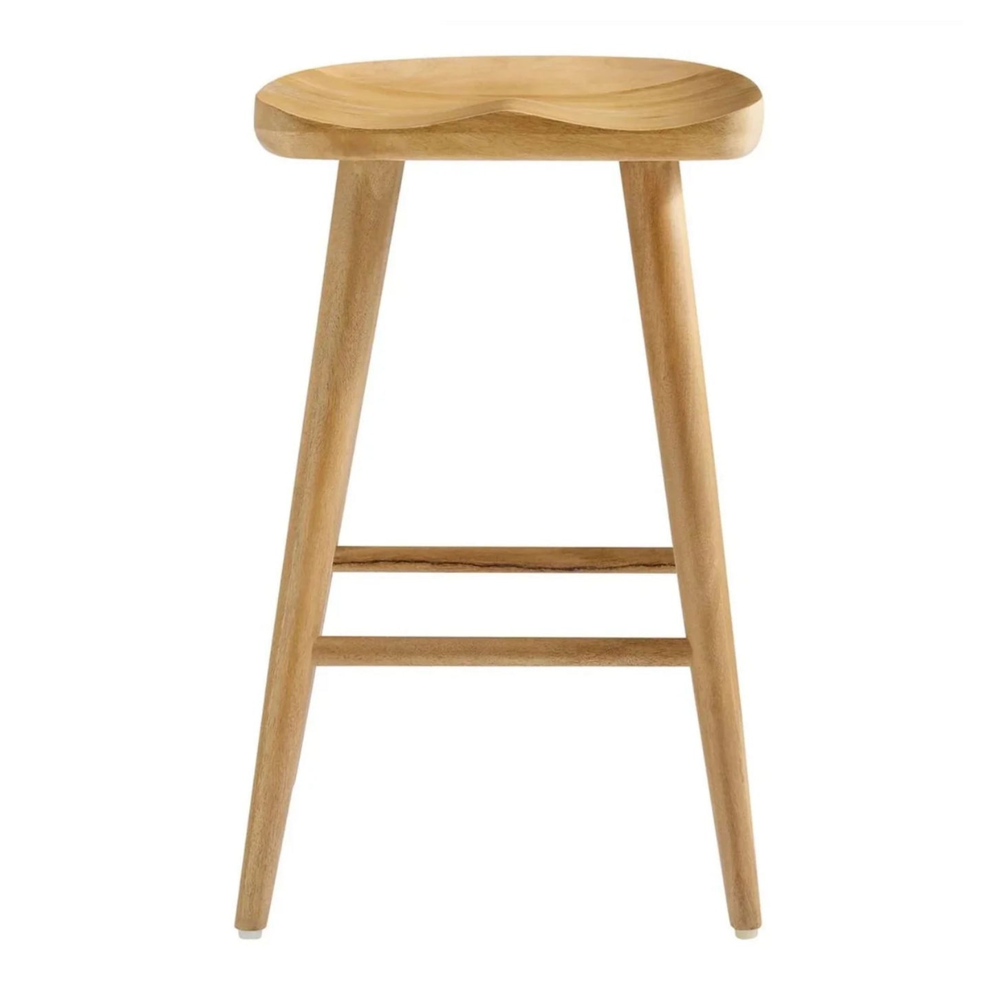 Luca Wooden Counter Stool, Natural