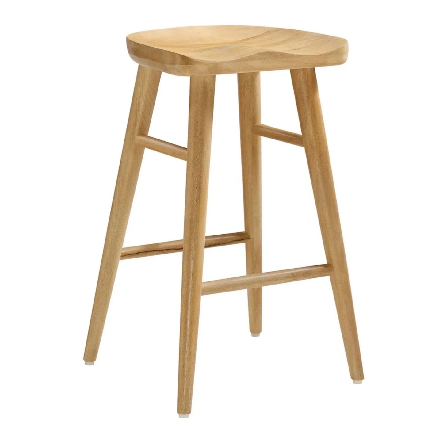 Luca Wooden Counter Stool, Natural