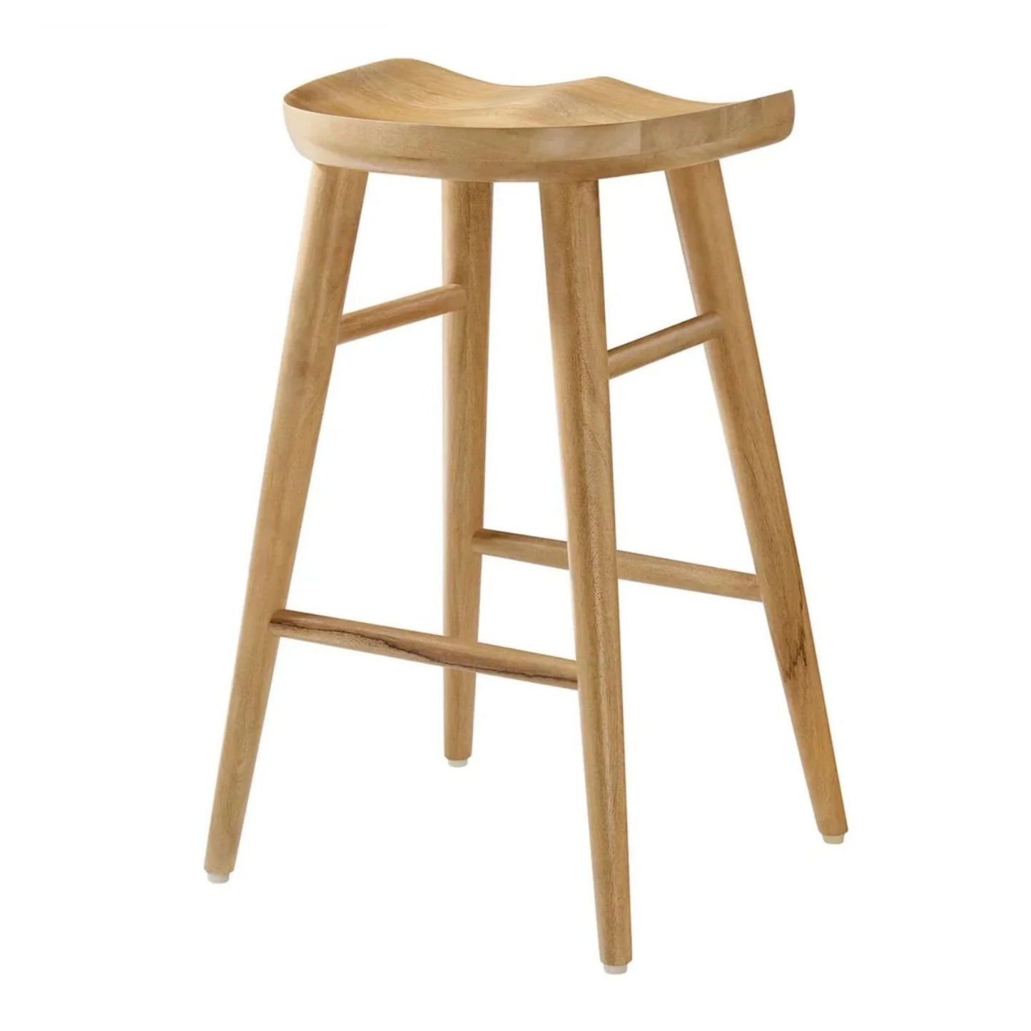 Luca Wooden Counter Stool, Natural