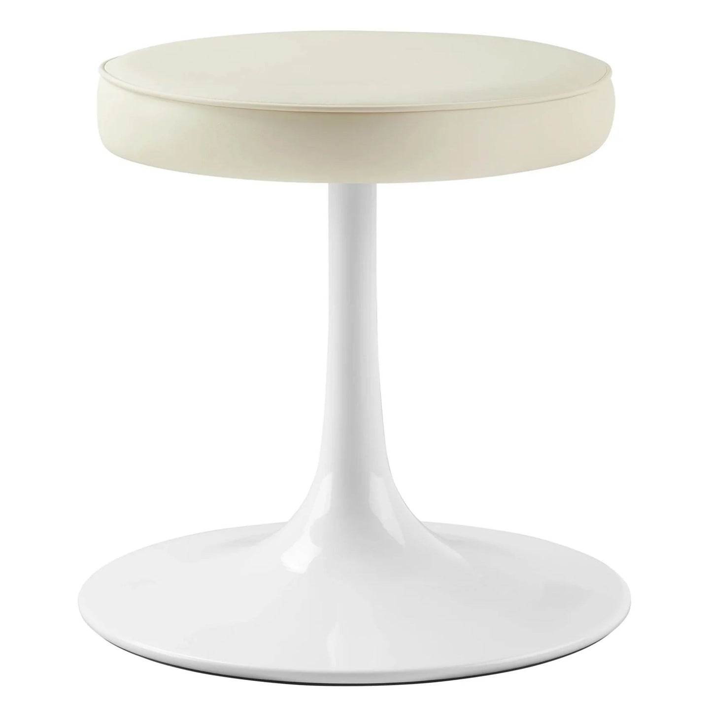 Rose Stool, Beige Leather