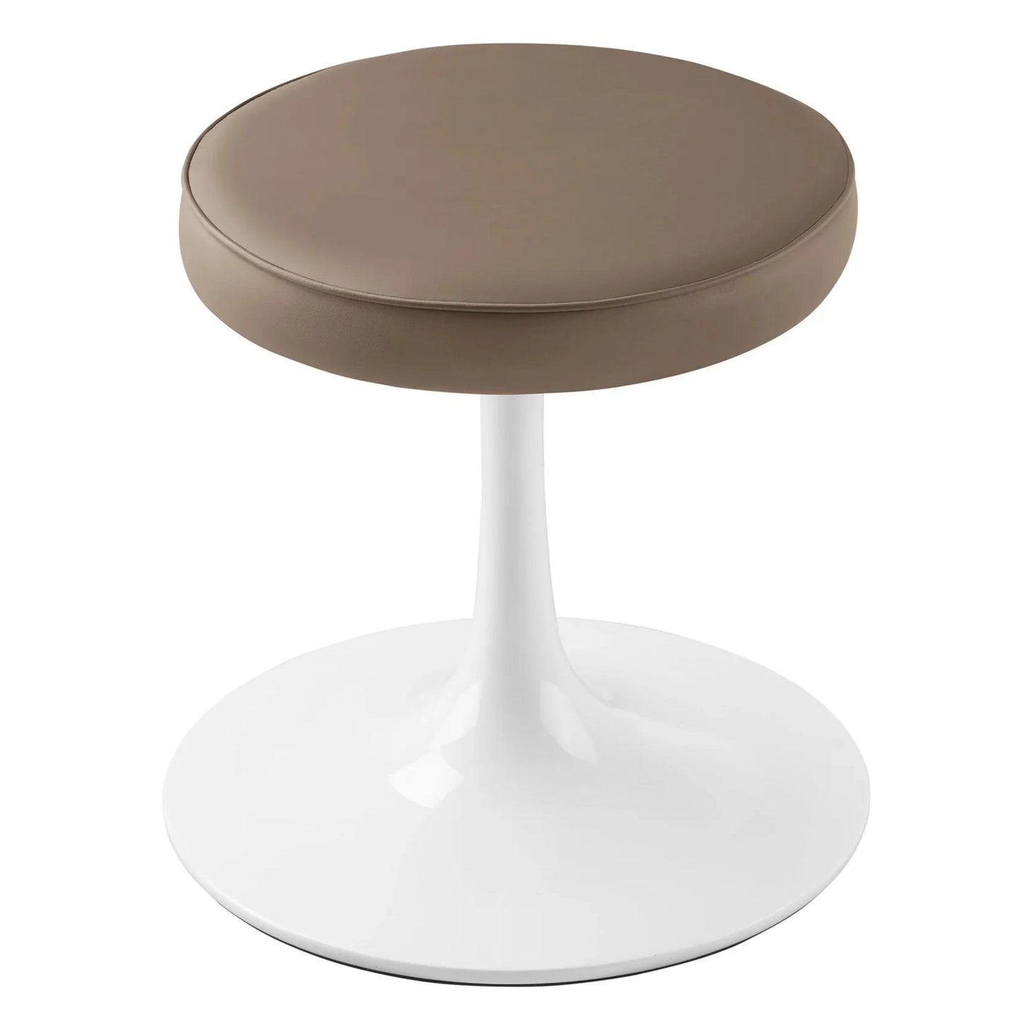 Rose Stool, Brown Leather