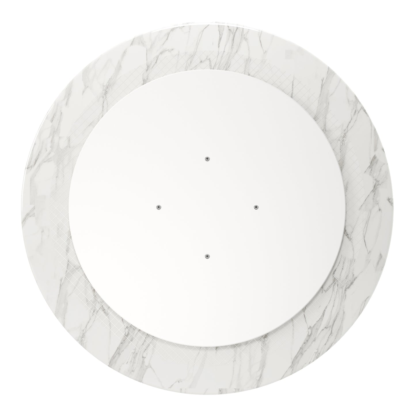 Tulip Marble Dining Table - 32" Round, Gray Base