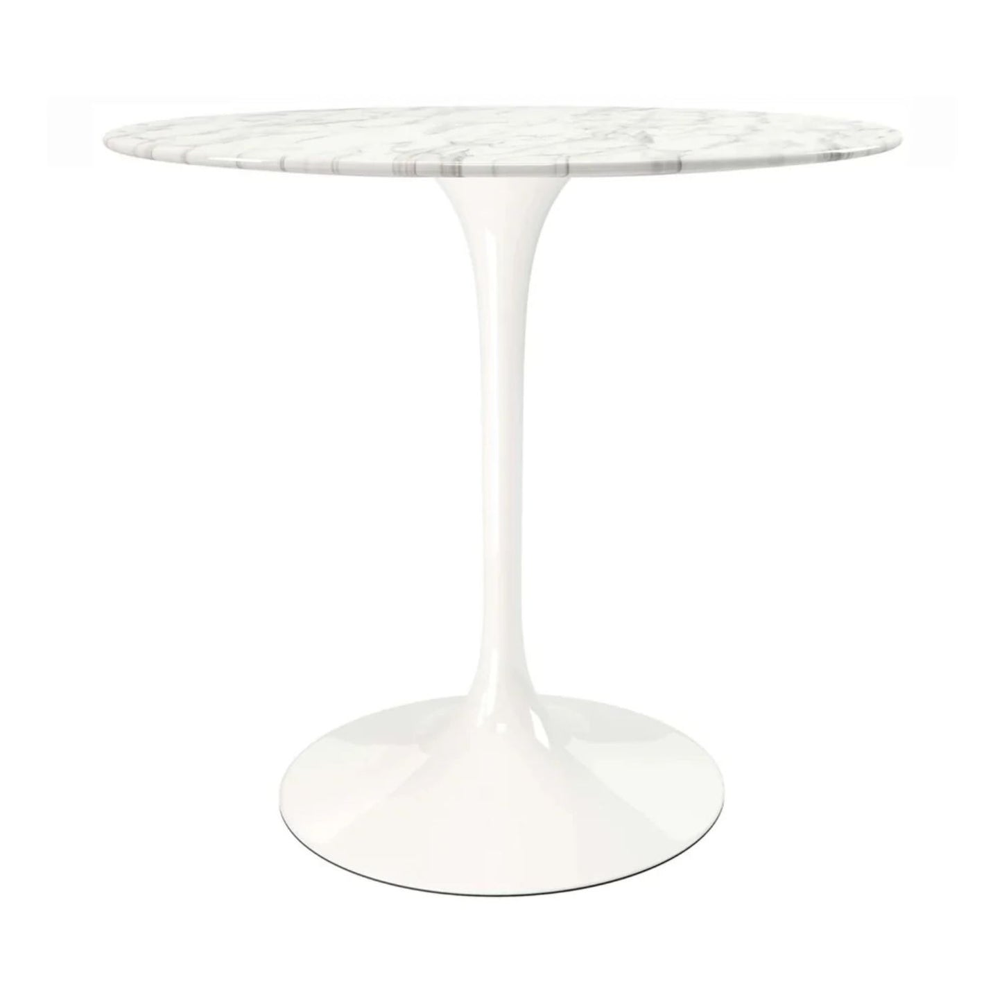 Tulip Marble Dining Table - 32" Round White