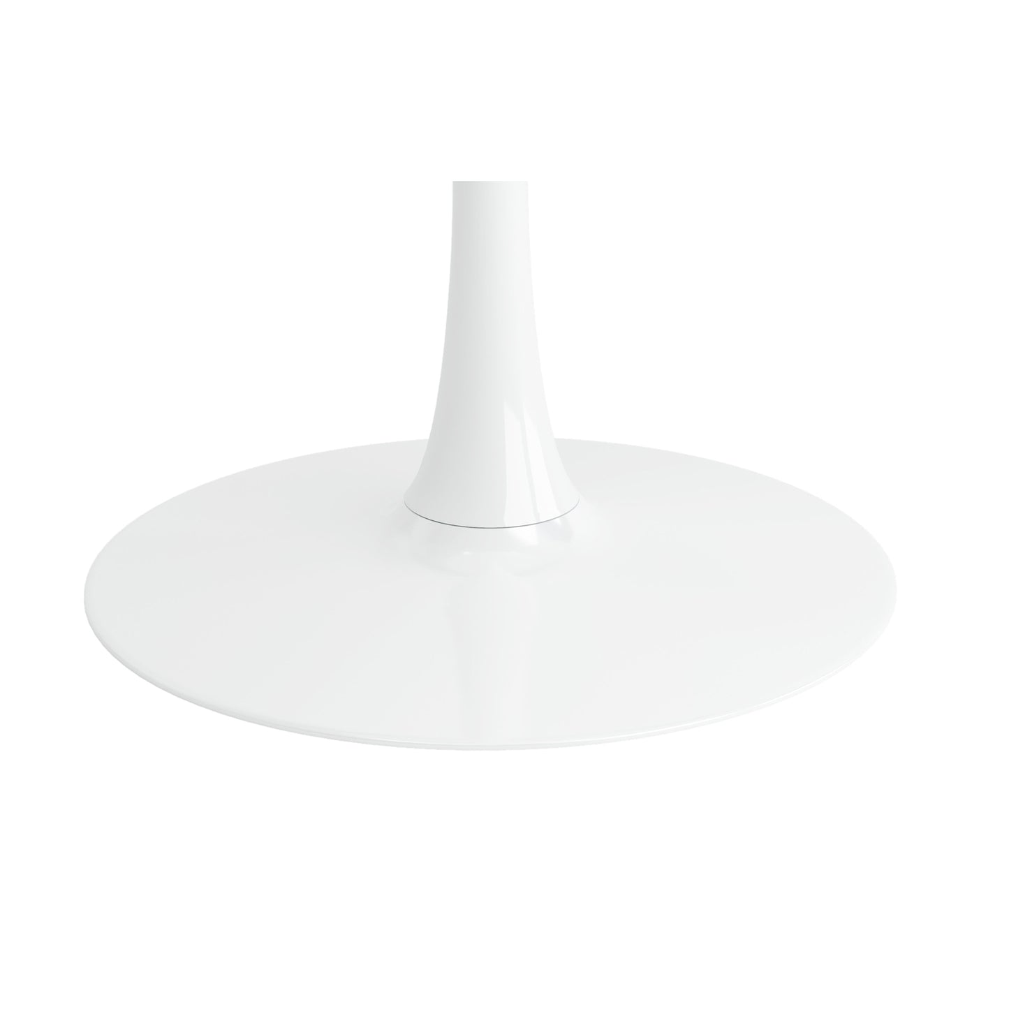 Tulip Wood Top Dining Table, 32" Round White