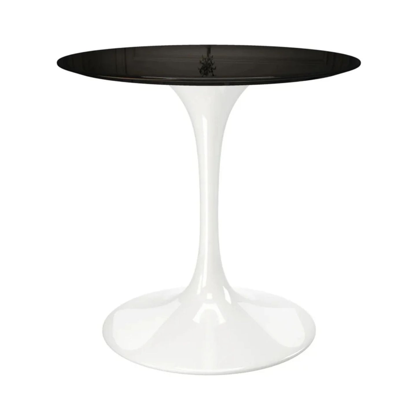 Tulip Fiberglass Dining Table, 32" Round White Base