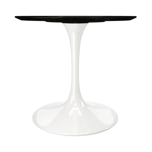 Tulip Fiberglass Dining Table, 32" Round White Base