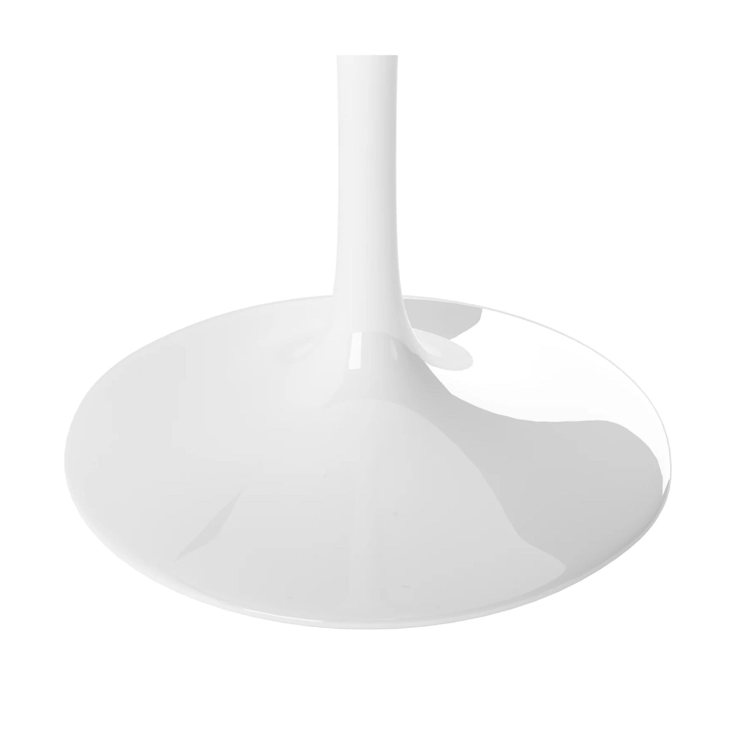 Tulip Fiberglass Dining Table, 32" Round White Base