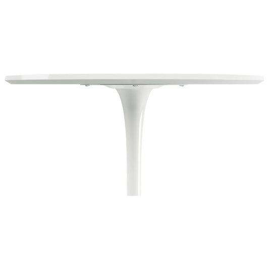 Tulip Wood Top Dining Table, 36" Round White